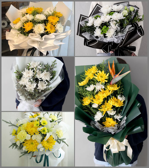 山东青岛平度市旧店镇西葛家村白事花束代送